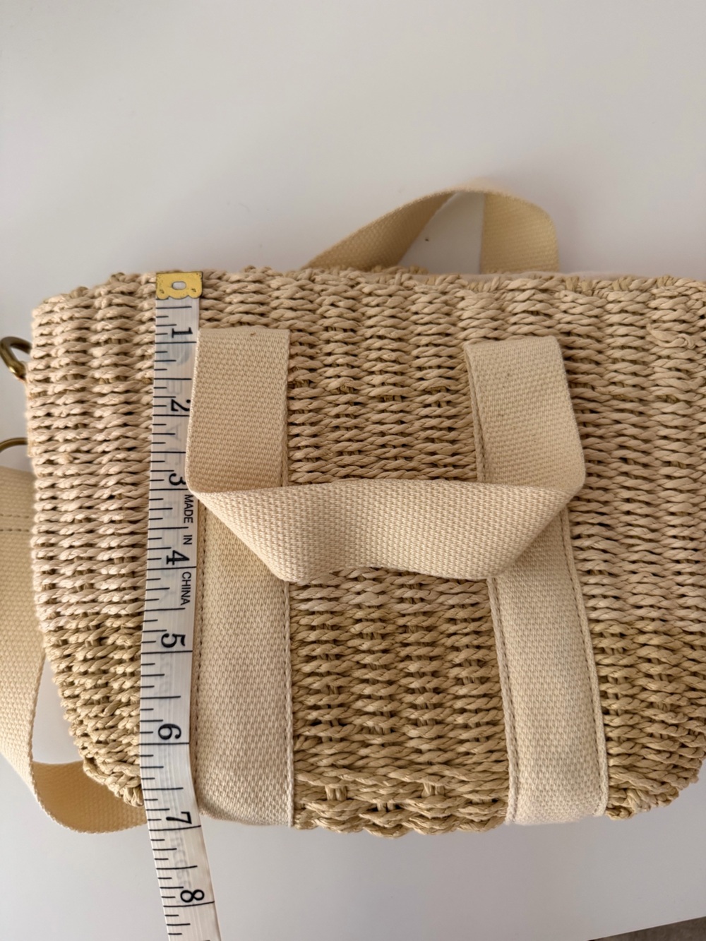 J Crew Woven Straw Crossbody Bag - Picture 6 of 6